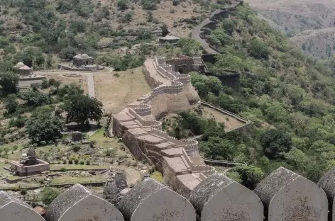 Khumbalgarh déploie 38 km de remparts, Rajasthan, Inde