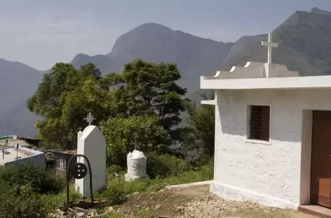 petite chapelle, depuis top station, Kerala, Inde du sud