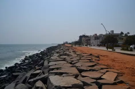 Bord de mer à Pondicherry - Inde