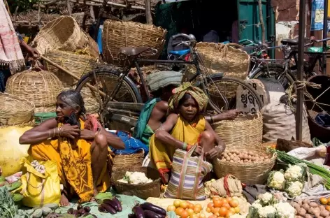 Marché de village  - Orissa, Inde