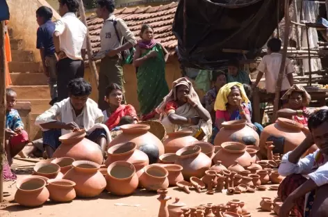 Marché de village  - Orissa, Inde