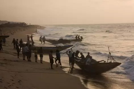 Retour de la pêche - Orissa, Inde