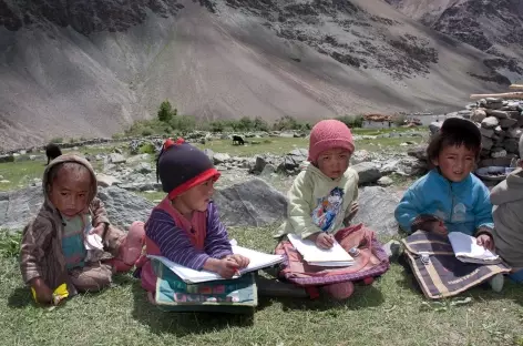 Portrait d'écoliers du village - Ladakh - Inde