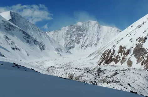 La vallée cachée au pied de la face nord du Kang Yatse, Ladakh - Inde