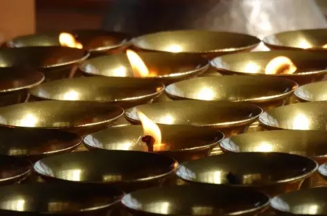 Lampes à huiles, Spiti - Inde