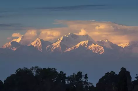 Darjeeling, vue panoramique sur l'Himalaya