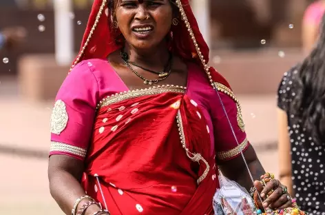Portrait marchande à Delhi - 