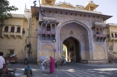 Une des portes d'entrée de la vielle ville de Jaipur - 