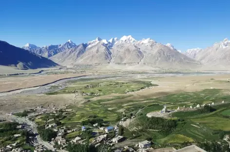 Plaine de Padum depuis Karcha-Zanskar