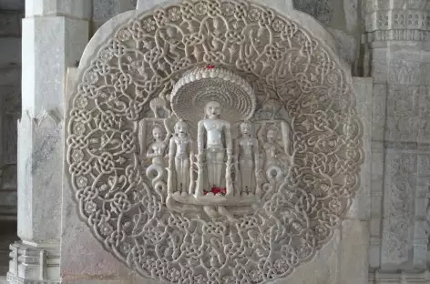 Détail du temple Jaïn à Ranakpur - Inde - 