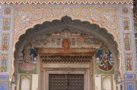 Entrée d'un Haveli à Mandawa - Inde - 