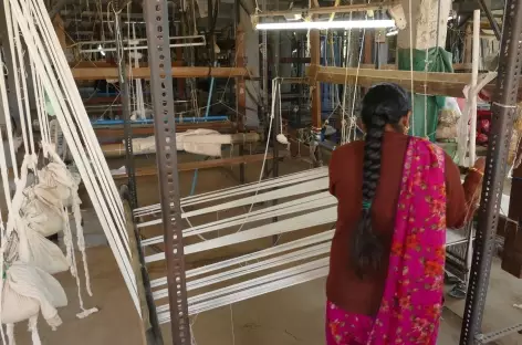 Atelier de tisssage, Maheswar