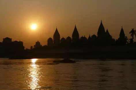 Coucher de soleil, Orchha