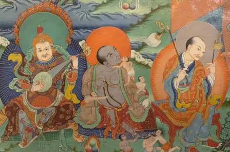 Fresque bouddhiste - Ladakh