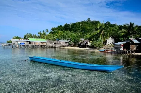 Village papou sur l'île d'Arborek, Raja Ampat - Indonésie