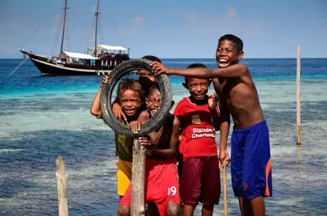 Village papou des Raja Ampat - Indonésie