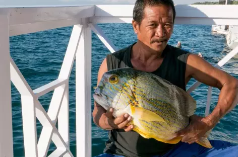 Pêche du jour pour notre repas de midi, archipel de Komodo - Indonésie