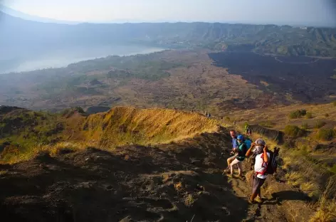 Descente du Mt Batur, Bali - Indonésie