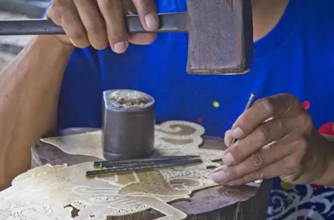 Atelier de marionnettes à Yogyakarta, Java - Indonésie