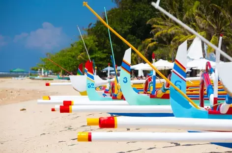 Plage de Sanur à Bali, Indonésie