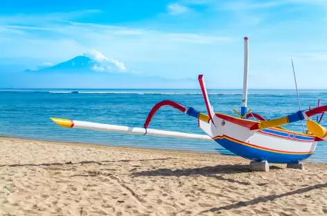 Plage de Sanur à Bali, Indonésie