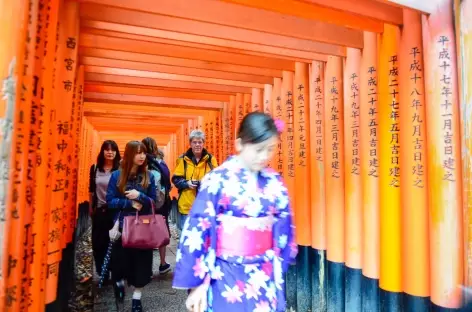 Torii au sanctuaire shintoiste de Fushimi Inari, Kyoto - Japon