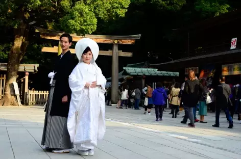 Mariage traditionnel au sanctuaire de Meiji Jingu, Tokyo - Japon