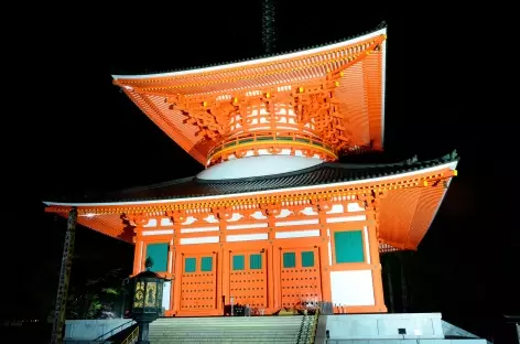 Grande pagode laquée vermillon de Danjo Garan, Koya San - Japon