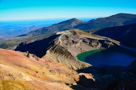 Lac de cratère d'Okama, Zao Onsen - Japon