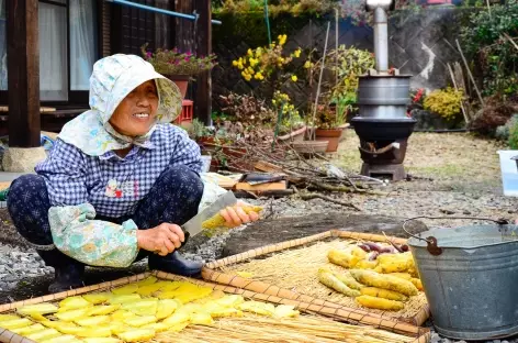 Sur le chemin de Nakasendo, entre Magome et Tsumago - Japon