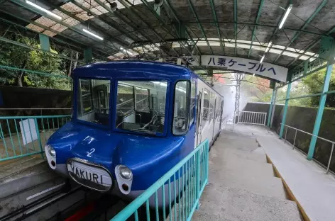 Funiculaire pour aller à Yakuriji