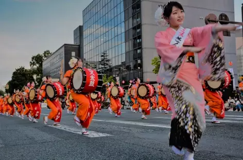 Festival Sansa Odori Matsuri à Morioka - Japon