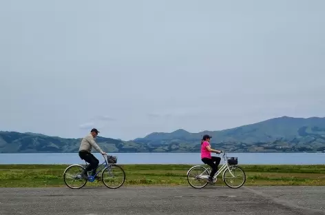 A vélo autour du lac Tazawako, Akita_Japon