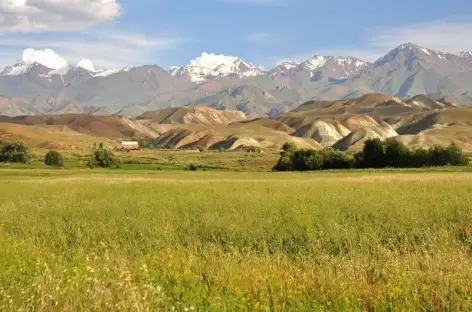 Paysage entre Song Kul et Chaek - Kirghizie 