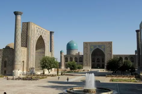 La place du Réghistan à Samarcande - Ouzbékistan 