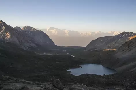 Lever de soleil à Kochkol - Kirghizie