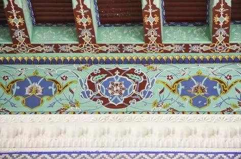 Détails à la mosquée Norboutabey - Ouzbekistan