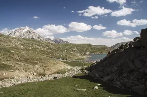 Vue sur les lacs Kochkol - Kirghizie