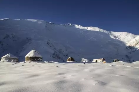 Camp I sous la face nord - Kirghizie
