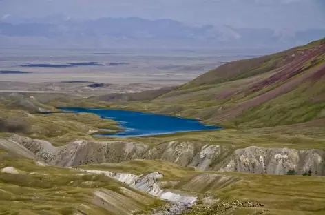 Lac Tougparkeul en redescendant du Camp I - Kirghizie
