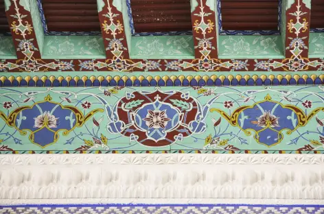 Détails à la mosquée Norboutabey - Ouzbekistan