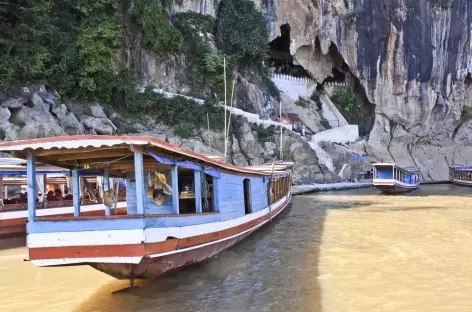 Arrivée sur les grottes sacrées de Pak Ou - Laos - 