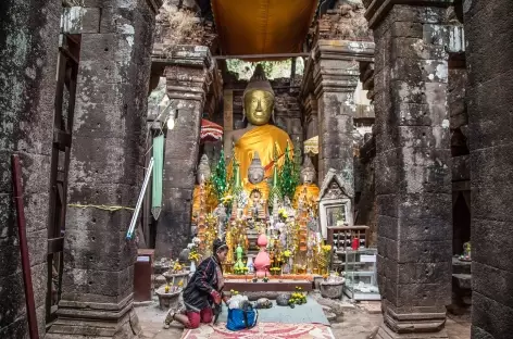 Sur le site angkorien de Vat Phu - Laos