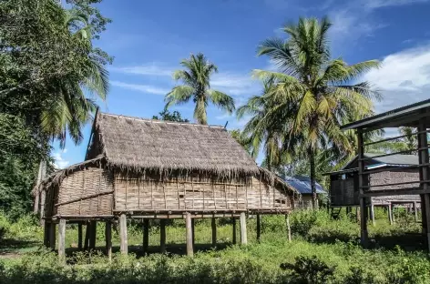Maison traditionnelle dans les Ratanakiri - Cambodge