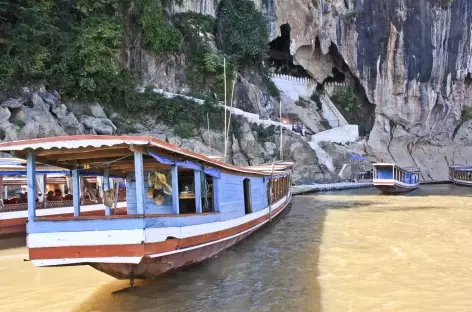 Arrivée à la grotte de Pak Ou - Laos