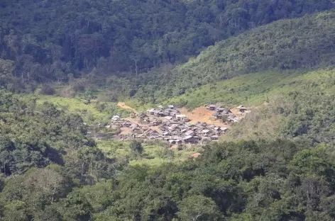 Première vision du village de Ban Nam Lo - Laos