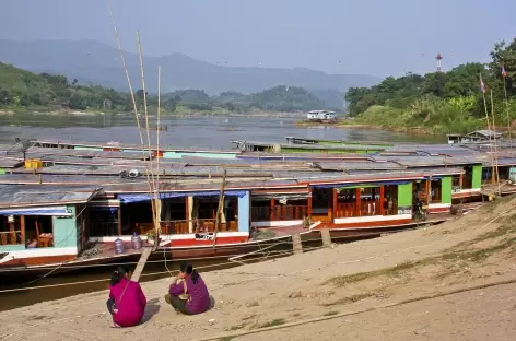 Les berges du Mékong à Houey Xai - Laos