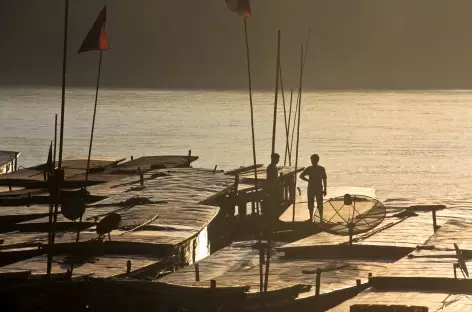 Luang Prabang, coucher de soleil sur le Mékong - Laos