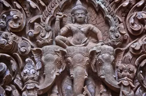 Finesse des sculptures khmère au Vat Phu - Laos