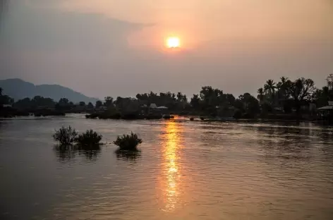 Coucher de soleil les 4000 îles - Laos
